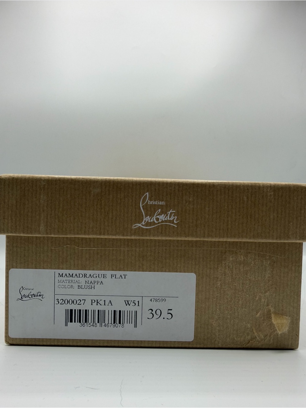 NEW Christian Louboutin Red Bottom Beige Leather Mamadrague Ballet Flats EU 39.5 - Picture 8 of 9